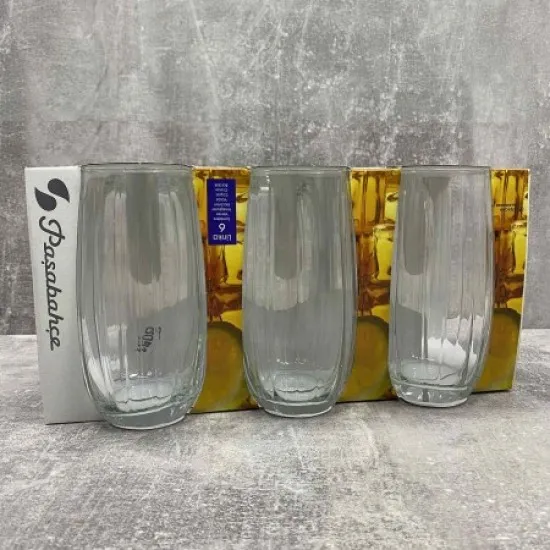 Metszett üvegpohár szett*6 LINKA 500 ml