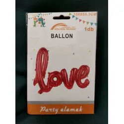 Fólia lufi Love felirat - óriás - 108*65,5