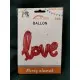 Fólia lufi Love felirat - óriás - 108*65,5
