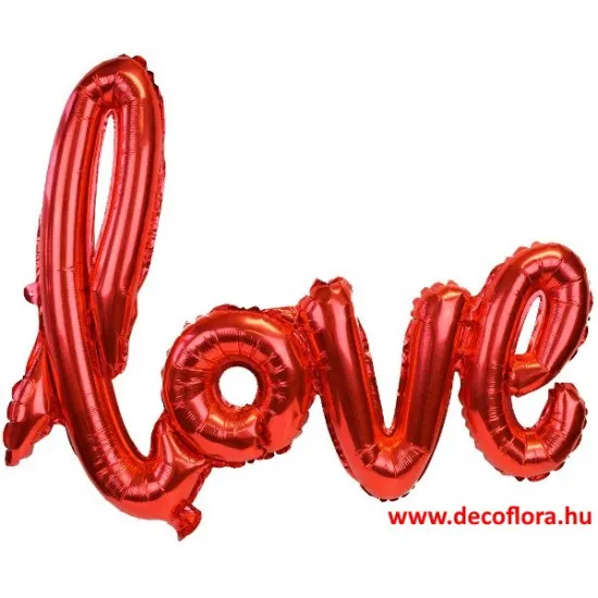 Fólia lufi Love felirat - óriás - 108*65,5