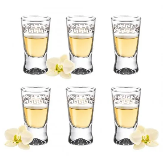 Pálinkás pohár Görög minta Exclusive szett/6db