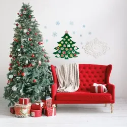 Adventi kalendárium - Karácsonyi öntapadós falmatrica 