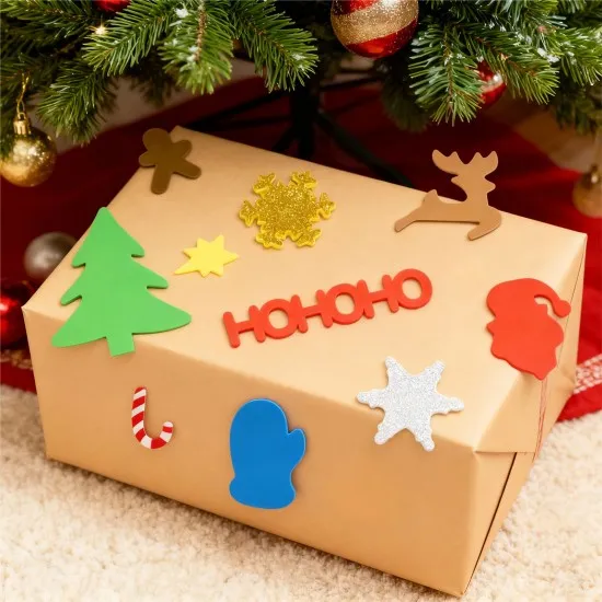 Karácsonyi kreatív habmatrica szett - 50 db / csomag