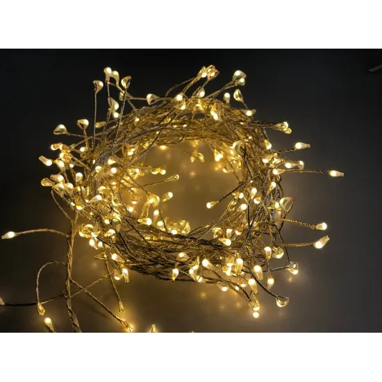 Led - microled fényfuzer hideg fehér, meleg fehér - led fényfűzér - led fényfűzér 190 cm - 20 led