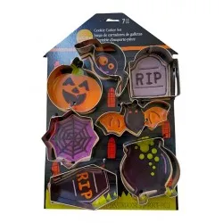 Halloween süteménykiszúró szett lapon 7 darabos.
