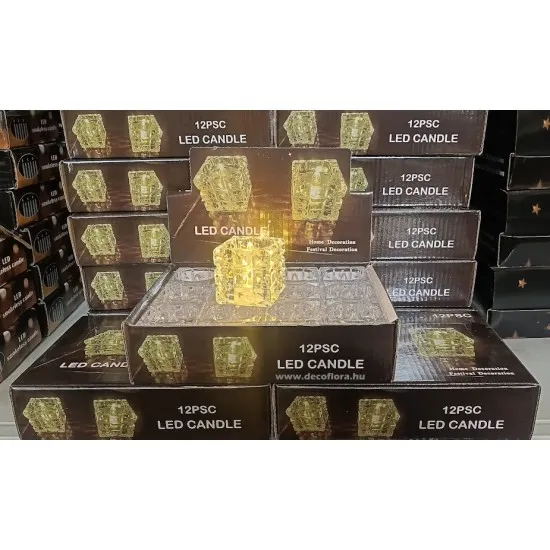 Led mécses - FÉNYKOCKA H25-002