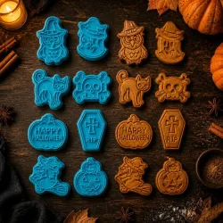 Halloween süteménykiszúró szett lapon 8 darabos CK-125