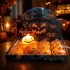 Halloween led mécses 6*6 cm
