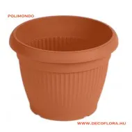 Virágcserép bordázott Hobby terrakotta 45 cm 