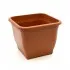 Műanyag szögletes virágcserép Italia Terra