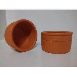 Cserépedény só és borstartó  10x5 cm