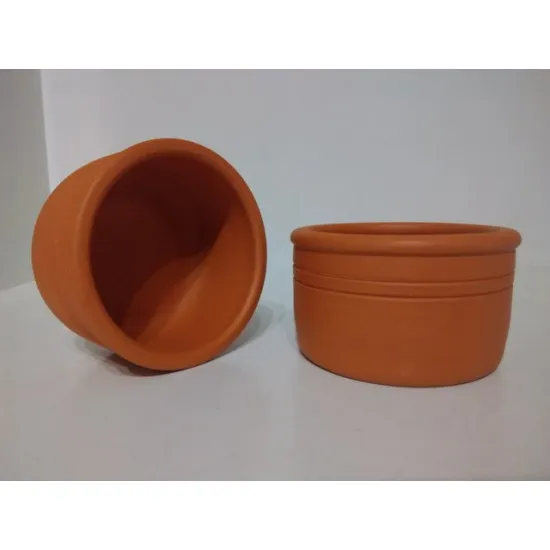 Cserépedény só és borstartó  10x5 cm