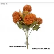 Krizantém csokor kiegészítőkkel - narancs