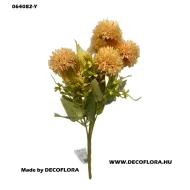 Krizantém csokor kiegészítőkkel - sárga