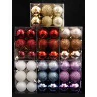 Karácsonyfa gömbdísz 40 mm 12 db