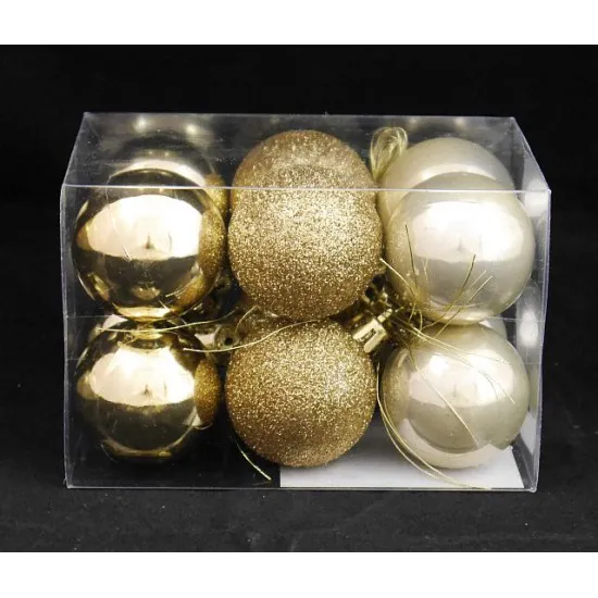 Karácsonyfa gömbdísz 40 mm 12 db