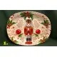 Karácsonyi tálca ovális  4 féle 23*29 cm
