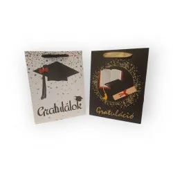 Ajándéktasak Ballagás 23*18*10 cm 2 féle