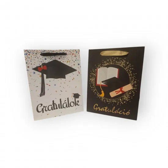 Ajándéktasak Ballagás 23*18*10 cm 12 féle