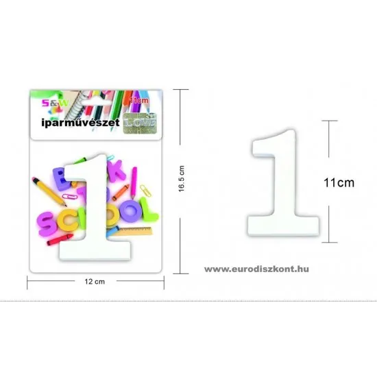 Fából készült számok 11 cm 10 féle