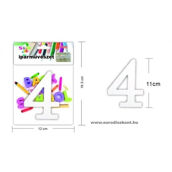 Fából készült számok 11 cm 10 féle