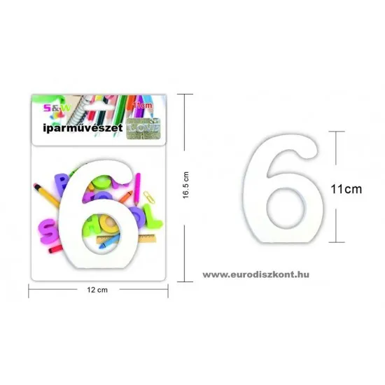 Fából készült számok 11 cm 10 féle