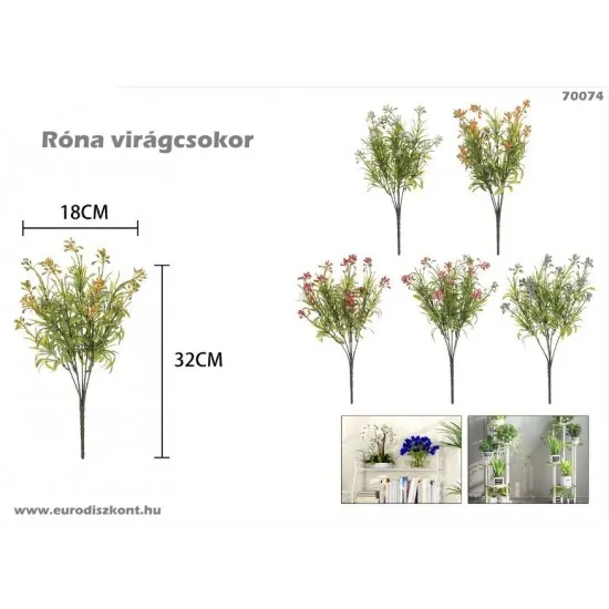 Róna mezei virágcsokor  - mezei virág 32 cm