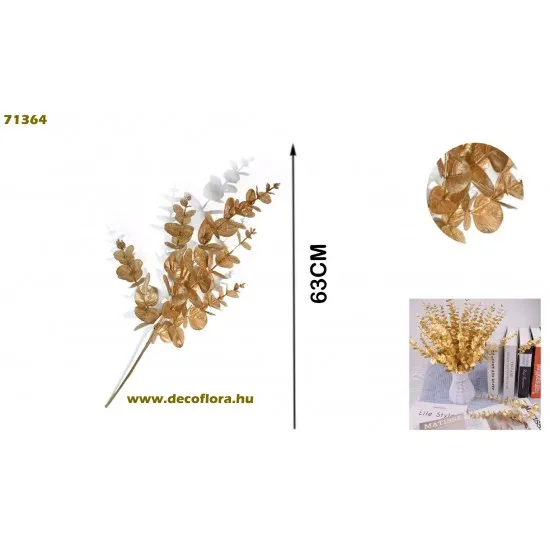 Arany dekor ág 63 cm 71364