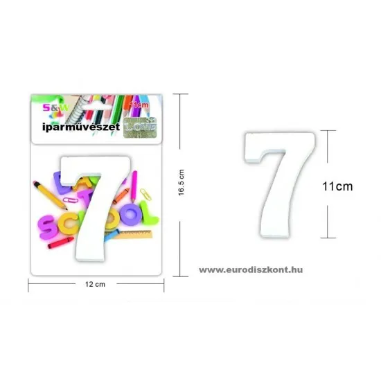 Fából készült számok 11 cm 10 féle