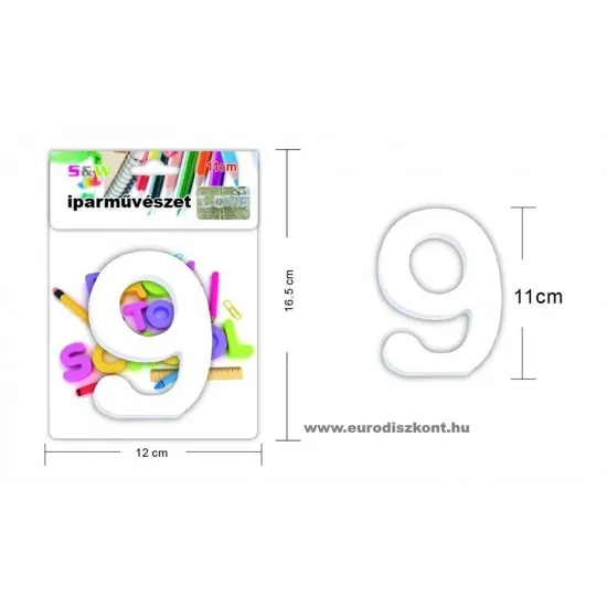 Fából készült számok 11 cm 10 féle