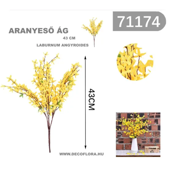 Aranyeső ág  43 cm