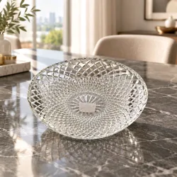 Kristály üvegtál Prémium Elegance Sorbonne 25 cm