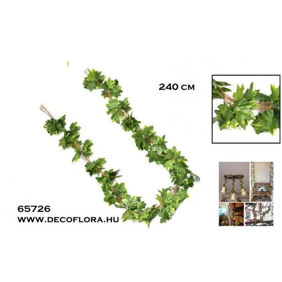 Levélgirland 36 levél 240 cm