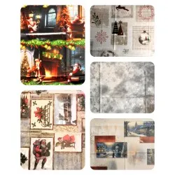 Karácsonyi viaszos vászon terítő 100*140 cm, többféle mintával 