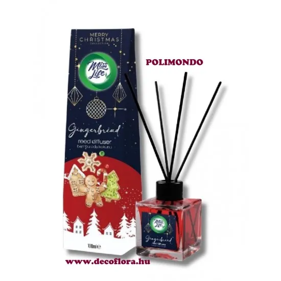 Pálcikás illatosító Miss Life Mézeskalács - Gingerbread100 ml