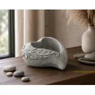 Kőszív kaspó indával 20*18*8 cm