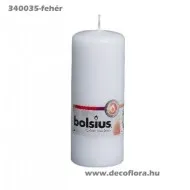 Tömbgyertya paraffin fehér 15 cm