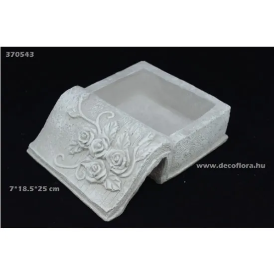 Kőkaspó nyitott könyv  7*18,5*25 cm