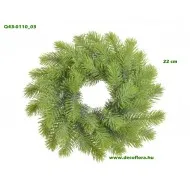 Fenyőkoszorú élethű ágakkal 22 cm