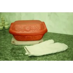 HŐÁLLÓ KERÁMIA RÓMAI TÁL 6  LITER+AJÁNDÉK RECEPTESKÖNYV H2